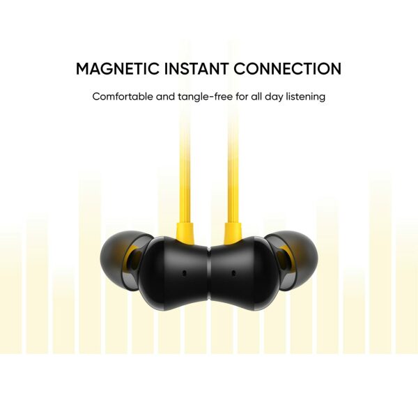 realme Buds Wireless 2S in Ear Earphone with mic, Dual Device Switching & Type C Fast Charge & Up to 24Hrs Playtime, Bluetooth Headset Neckband (Black) - Image 4