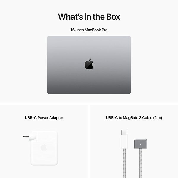 Apple 2023 MacBook Pro Laptop M2 Max chip with 12‑core CPU and 38‑core GPU: 33.74 cm (16.2-inch), 32GB Unified Memory, 1TB SSD Storage. Works with iPhone/iPad - Image 8