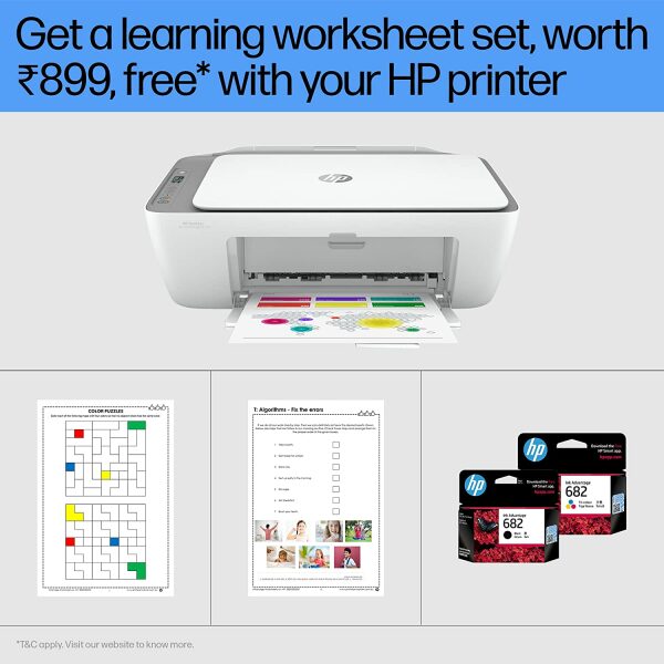 HP Ink Advantage 2776 Printer, Copy, Scan, Dual Band WiFi, Bluetooth, USB, Simple Setup Smart App, Ideal for Home. - Image 5