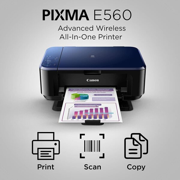 Canon E560 Multifunction Wireless Ink Efficient Colour Printer with Auto-Duplex Printing - Image 6