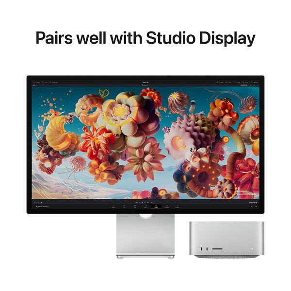 Apple 2022 Mac Studio M1 Max chip with 10‑core CPU and 24‑core GPU, 32GB RAM, 512GB SSD - Silver - Image 8