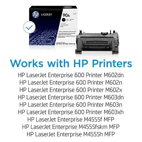 HP Laserjet CE390A Print Toner Cartridge (Black) - Image 2