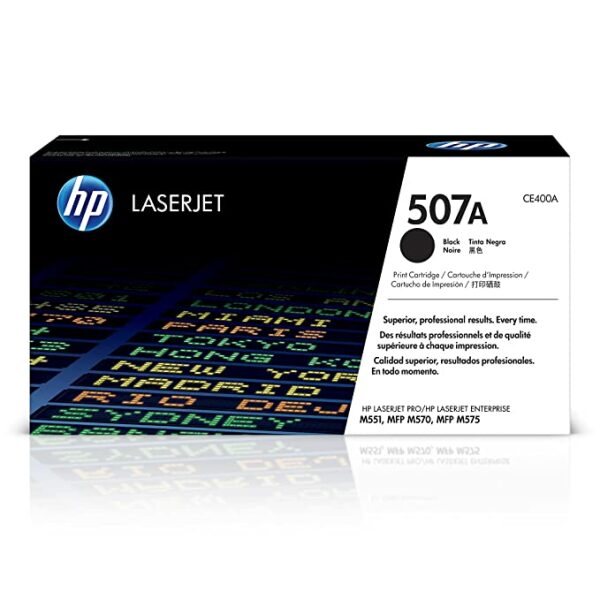 HP 507A Laserjet Toner Cartridge - Black