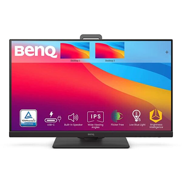 BenQ PD2705Q 27"(68.58 cm) LCD 2560 x 1440 Pixels 2K Monitor for Designers 2560x1440 QHD IPS AQCOLOR, Rec. 709, sRGB; USB-C, KVM, Display Pilot, ICCsync, DualView, Eye-Care, Anti-Glare, Drak Grey - Image 2