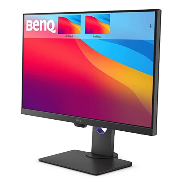BenQ PD2705Q 27"(68.58 cm) LCD 2560 x 1440 Pixels 2K Monitor for Designers 2560x1440 QHD IPS AQCOLOR, Rec. 709, sRGB; USB-C, KVM, Display Pilot, ICCsync, DualView, Eye-Care, Anti-Glare, Drak Grey - Image 4