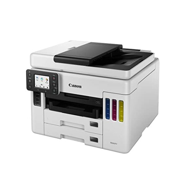 Canon MAXIFY GX 7070 All-in-One (with FAX) Wireless Ink Tank (Colour) Business Printer for High Volume Document Printing, White and Black, Standard - Image 3