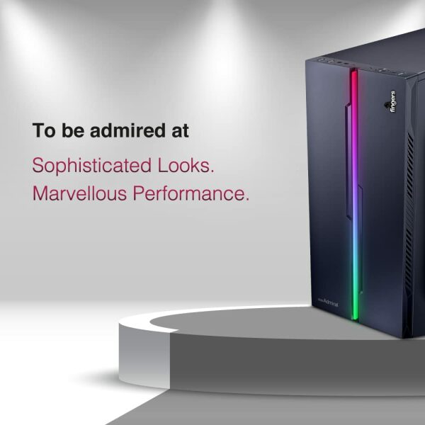 FINGERS RGB-Admiral Polycarbonate Computer Case - Black - Image 5