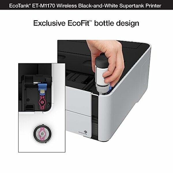 Epson EcoTank Wireless Monochrome Supertank Printer (M1170) - Image 5