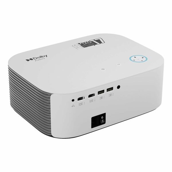 Zebronics PIXAPLAY 17 Android 1080p FHD Smart LED Projector with Dolby Audio, WiFi Dual Band 2.4/5GHz, HDMI x2, USB, iOS mirroring, Miracast, Bluetooth v5.1, 6000 Lumen, Ceiling Mount and Remote - Image 3