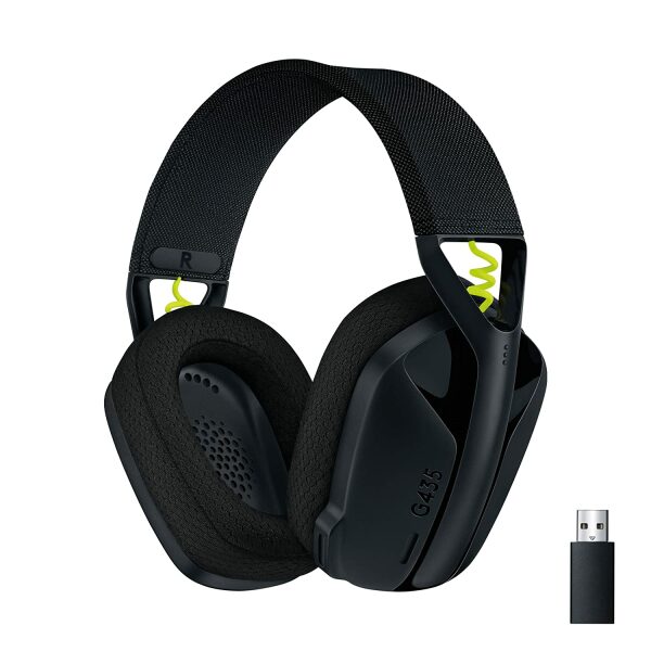 Logitech G435 Lightspeed and Bluetooth Wireless Over Ear Gaming Headphones - Lightweight with Dual mics, 18h Battery, Compatible with Dolby Atmos, PC, PS4, PS5, Mobile - White - Image 20