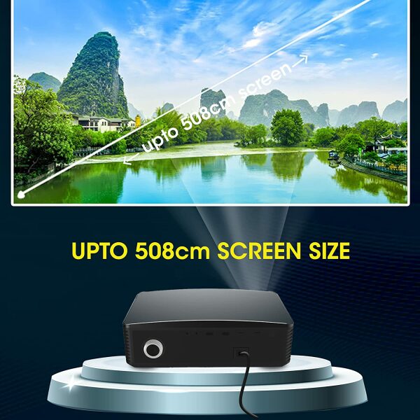 ZEBRONICS Zeb-PIXAPLAY 16 Android Smart LED Projector with Dual Band WiFi/BT v5.1, FHD 1080p, Apps, Miracast DLNA/Airplay Support, 4000 Lumen, 30000H lifespan, 2X HDMI, E-Focus and Remote Control - Image 11