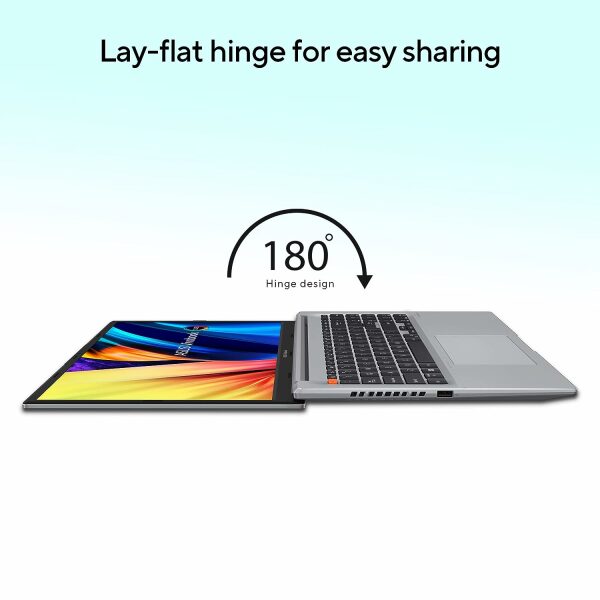 ASUS Vivobook S 15 OLED (2023), Intel Core EVO i5-13500H 13th Gen, 15.6" (39.62 cm) 2.8K 120Hz OLED, Thin & Light Laptop (16GB/512GB SSD/Windows 11/Office 2021/75WHr/Silver/1.7 kg) S5504VA-MA543WS - Image 11