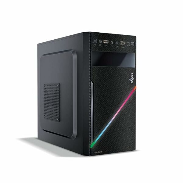 FINGERS RGB-Slash Polycarbonate Computer Case - Black