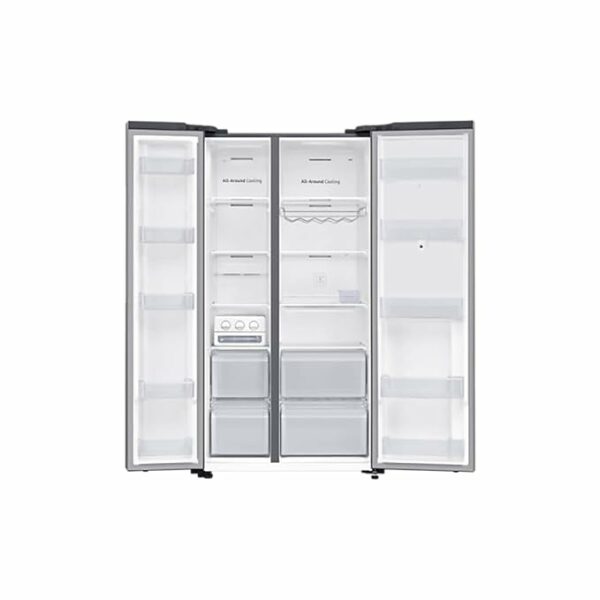 SAMSUNG 681 Litres Frost Free Side by Side Door Smart Wifi Enabled Refrigerator with Family Hub (RS72A5F11SL/TL, Real Stainless) - Image 3