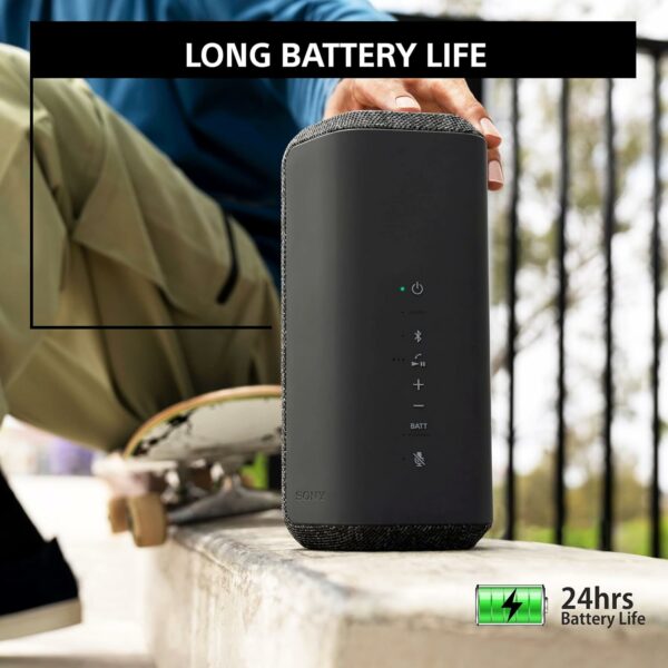 Sony SRS-XE300 X-Series Wireless Portable-Bluetooth-Speaker, IP67 Waterproof, Dustproof and Shockproof with 24 Hour Battery Life - Black - Image 22