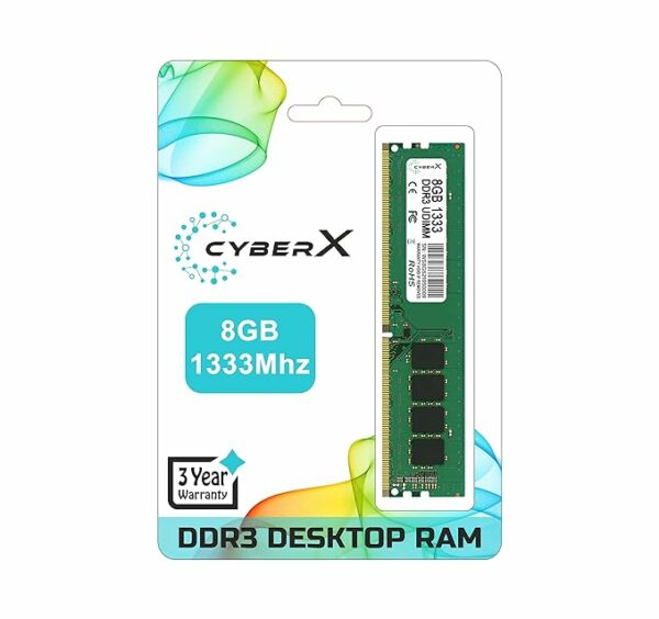 CYBERX 8GB DDR3 1333Mhz Desktop CyberX/Hy/Daichi/Hynix - Image 3