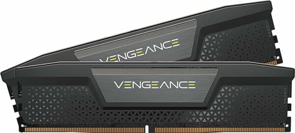 Corsair Vengeance DDR5 32GB (2x16GB) 6000MHz C40 Intel Optimised Desktop Memory (Onboard Voltage Regulation, Custom XMP 3.0 Profiles, Compact Form-Factor, Solid Aluminum Heatspreader) Black