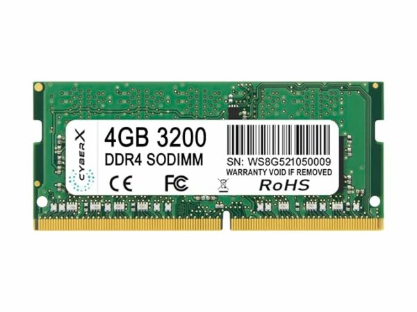 CYBERX 4GB DDR4. 3200Mhz Laptop Ram (Cyber X/Hy/Others)