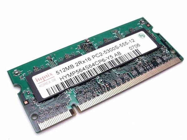 Hynix/Simmtronics512MB DDR2 RAM PC2-5300 200-Pin Laptop SODIMM