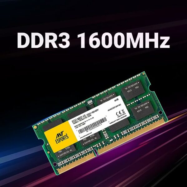 Ant Esports 690 NEO VS 4GB (1 * 4GB) DDR3 1600 MHz CL 11-11-11-28 SO-DIMM Laptop Memory - AE4GD3S16M16C - Image 2