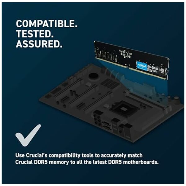 CYBERX / DAICHI / HYNIX / HYPERGEN Crucial RAM 8GB DDR5 4800MHz FSB Desktop Memory - Image 2