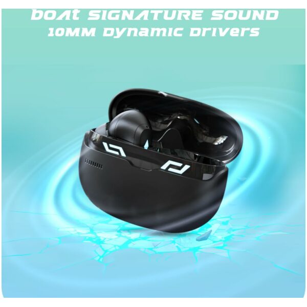 boAt Immortal 101 TWS Earbuds with Beastᵀᴹ Mode(40ms Low Latency), 30 HRS Playtime, Blazing LEDs, Quad Mics with ENxᵀᴹ Tech, ASAPᵀᴹ Charge & BTv5.3 - Image 11