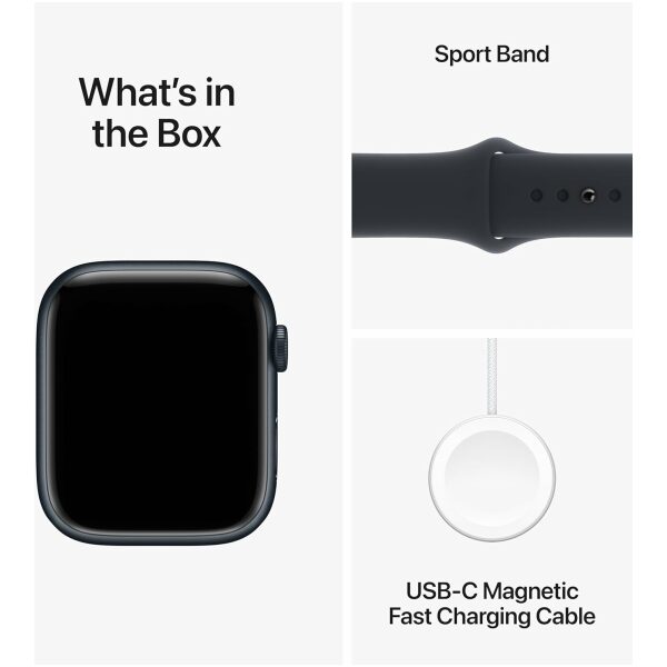 Apple Watch Series 9 [GPS 45mm] Smartwatch with Fitness Tracker, Blood Oxygen & ECG Apps, Always-On - Image 4