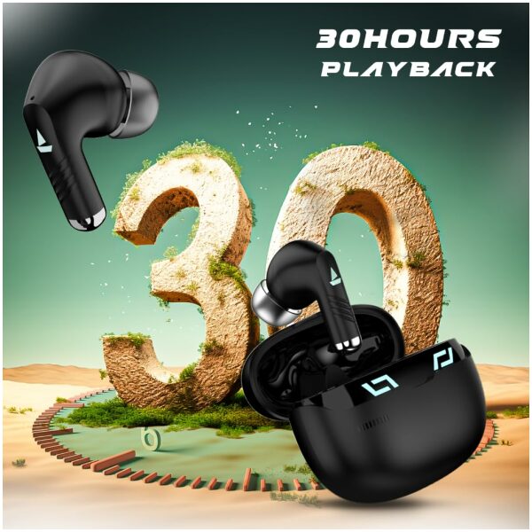 boAt Immortal 101 TWS Earbuds with Beastᵀᴹ Mode(40ms Low Latency), 30 HRS Playtime, Blazing LEDs, Quad Mics with ENxᵀᴹ Tech, ASAPᵀᴹ Charge & BTv5.3 - Image 14