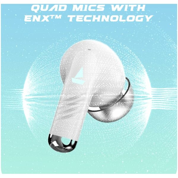 boAt Immortal 101 TWS Earbuds with Beastᵀᴹ Mode(40ms Low Latency), 30 HRS Playtime, Blazing LEDs, Quad Mics with ENxᵀᴹ Tech, ASAPᵀᴹ Charge & BTv5.3 - Image 8