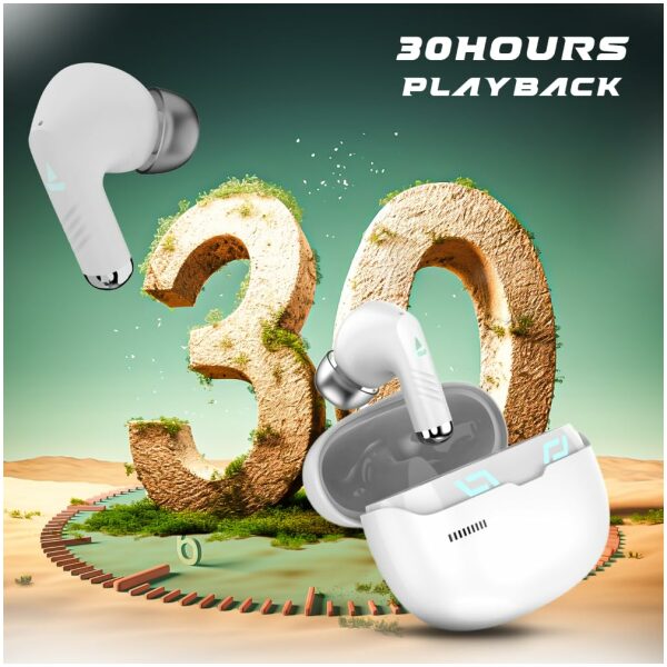 boAt Immortal 101 TWS Earbuds with Beastᵀᴹ Mode(40ms Low Latency), 30 HRS Playtime, Blazing LEDs, Quad Mics with ENxᵀᴹ Tech, ASAPᵀᴹ Charge & BTv5.3 - Image 6