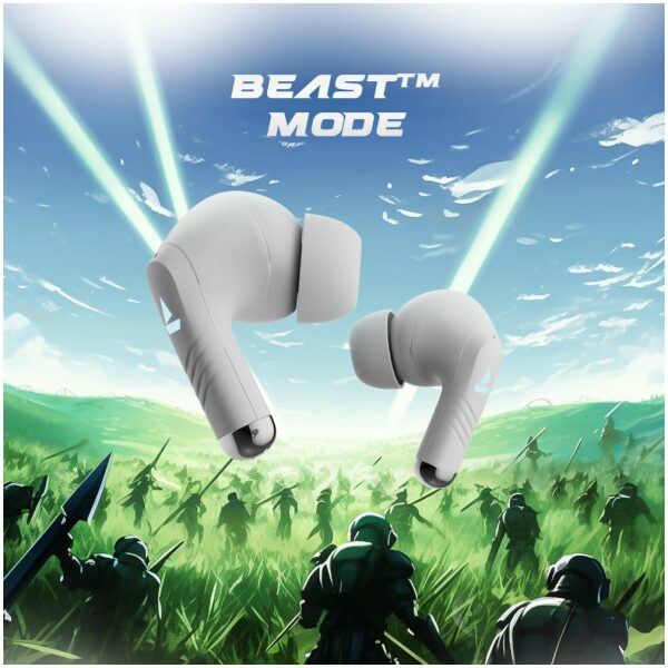 boAt Immortal 101 TWS Earbuds with Beastᵀᴹ Mode(40ms Low Latency), 30 HRS Playtime, Blazing LEDs, Quad Mics with ENxᵀᴹ Tech, ASAPᵀᴹ Charge & BTv5.3 - Image 7