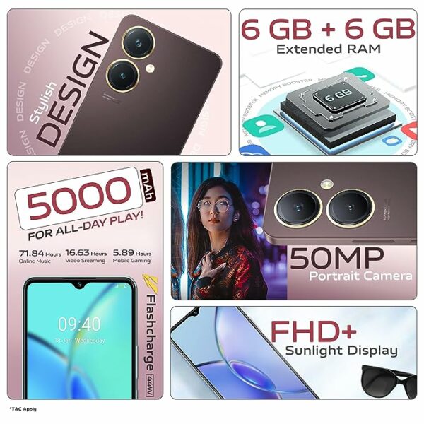 vivo Y27 (Garden Green, 6GB RAM, 128GB Storage) - Image 3