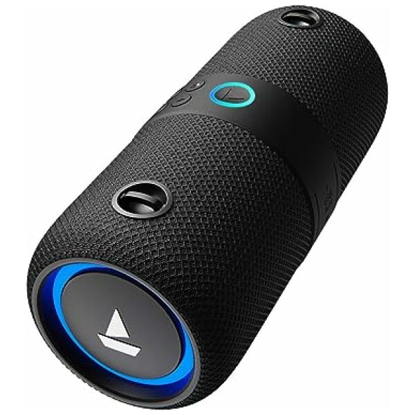 boAt Stone 1208 Bluetooth Speaker with Upto 9 Hours Playback, RGB LEDs, True Wireless Feature, Carry Strap, IPX7 and Ergonomical Design(Black) - Image 14