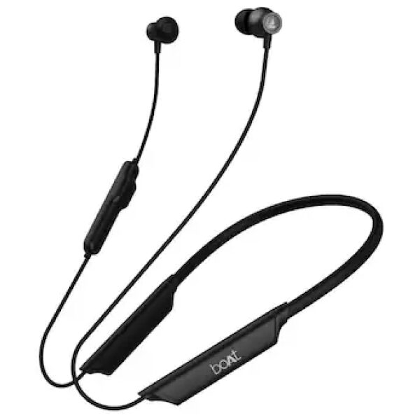 boAt Rockerz 80 Pro with 80 hrs playback, Magnetic Power buds, Dual Pairing, ENx Technology, ASAP Charge, BEAST Mode (Rich Black)