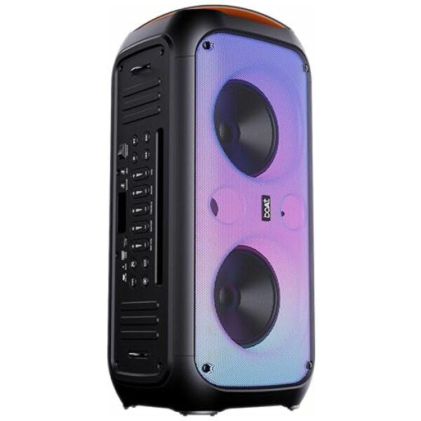 boAt Partypal 300 Speaker with 120 W Signature Sound, Up to 6 hrs Playtime, Built-in Mic, TWS Mode, Bluetooth v5.3, AUX Port, & USB Type-C Port(Premium Black)