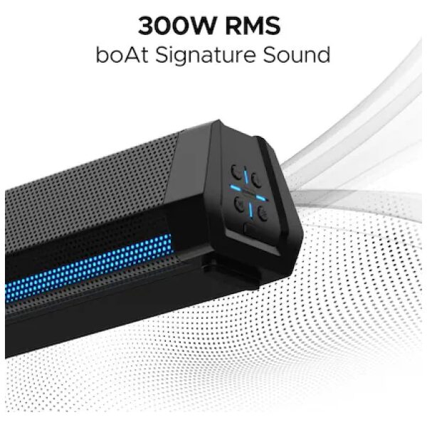 boAt Aavante Maven 2.1 Channel with 300 Watts RMS Signature Sound Bar, Midnight Black - Image 6
