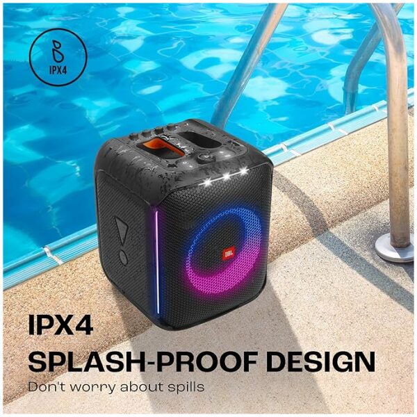 JBL Partybox Encore Essential | Portable Bluetooth Party Speaker | 100W Monstrous Pro Sound | Dynamic Light Show | Upto 6Hrs Playtime | Built-in Powerbank | Mic Support PartyBox App (Black) - Image 3