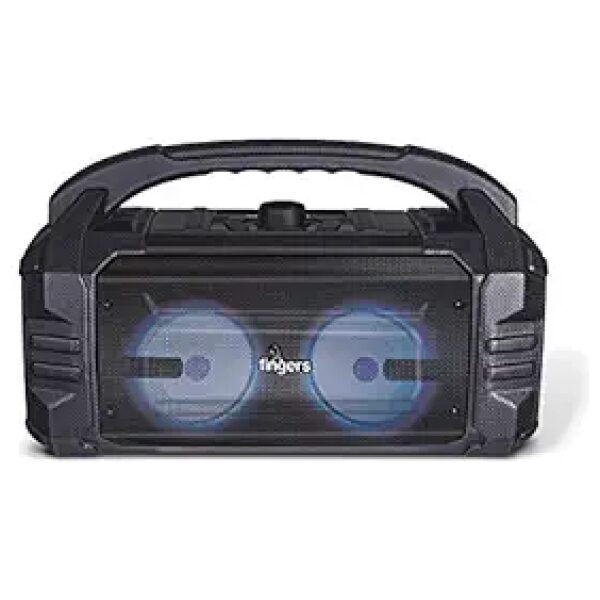 FINGERS Knockout Baby Rugged Portable Speaker with RGB Lights (Shockproof - The Toughest Speaker in India) | Bluetooth® | FM Radio | MicroSD | AUX