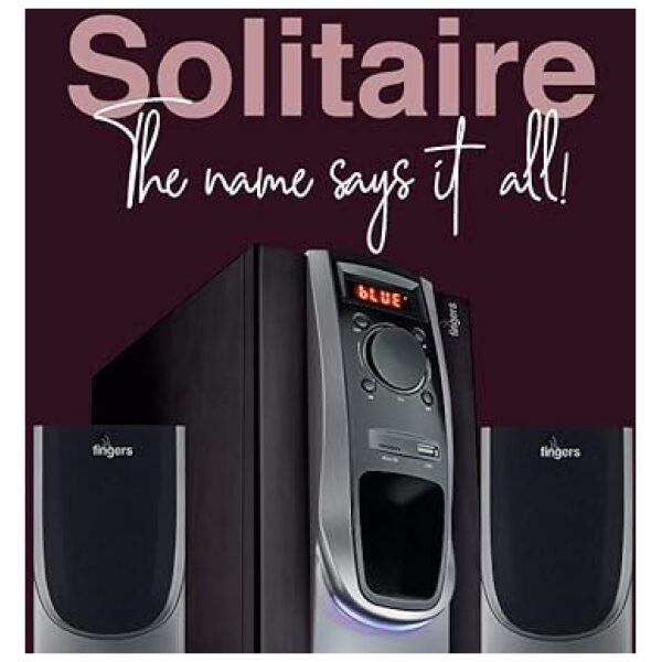 FINGERS Solitaire 50 Watt 2.1 Channel Wireless Bluetooth Multimedia Speaker - Image 6