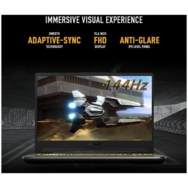 ASUS TUF Gaming F15, Intel Core i5-11400H 11th Gen, 15.6" (39.62 cm) FHD 144Hz, 4GB RTX 3050 Graphics, Gaming Laptop (16GB/512GB SSD/Windows 11/Office 2021/90WHr Battery/Black/2.3 kg), FX506HC-HN362WS - Image 3