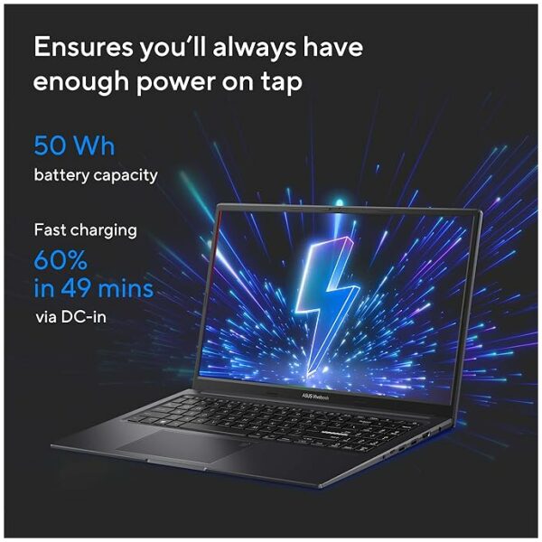 ASUS Vivobook 15X OLED (2023), Intel Core i5-1340P 13th Gen, 15.6" (39.62 cm) FHD OLED, Thin & Light Laptop (16GB/512GB SSD/Iris Xᵉ Graphics/Win 11/Office 2021/Black/1.6 kg), K3504VA-LK541WS - Image 4