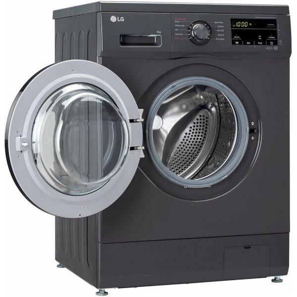 LG 9 Kg 5 Star Inverter Touch panel Fully-Automatic Front Load Washing Machine with In-Built Heater (FHM1409BDM, Middle Black, Steam for Hygiene Wash) - Image 4
