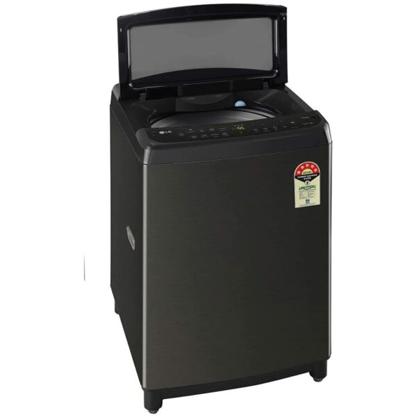 LG 10.0 Kg Inverter Wi-Fi Fully-Automatic Top Loading Washing Machine (THD10SWP, Platinum Black,Stainless Steel) - Image 4