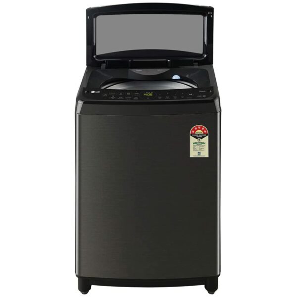 LG 10.0 Kg Inverter Wi-Fi Fully-Automatic Top Loading Washing Machine (THD10SWP, Platinum Black,Stainless Steel)