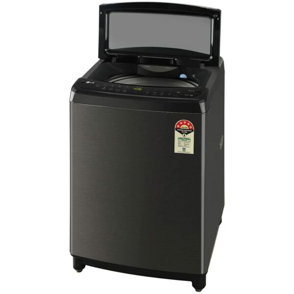 LG 10.0 Kg Inverter Wi-Fi Fully-Automatic Top Loading Washing Machine (THD10SWP, Platinum Black,Stainless Steel) - Image 5