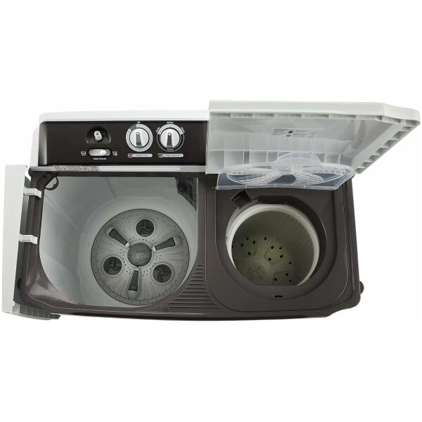 LG 10 kg 5 Star Semi-Automatic Top Load Washing Machine Appliance (P1040RGAZ, Dark Gray, Roller Jet Pulsator) - Image 8