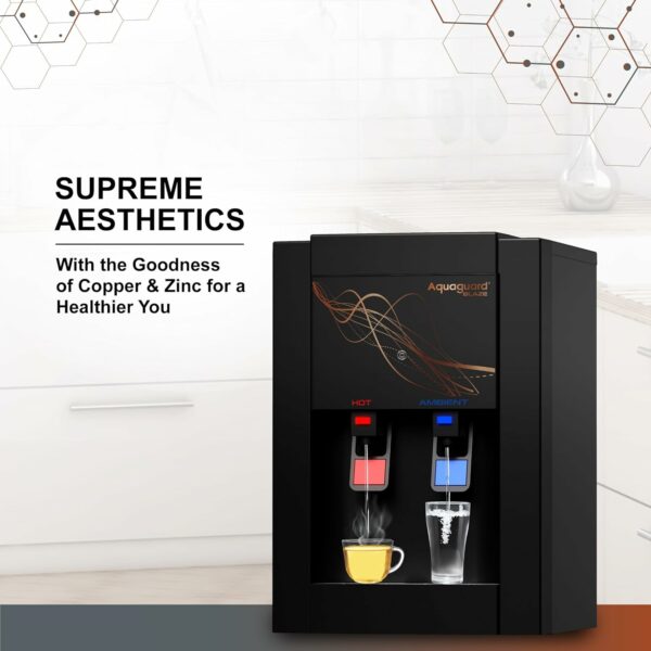 Aquaguard Blaze Slim RO+UV Hot & Ambient Water Purifier with Active Copper Tech | Stainless Steel Tank | 4L Storage | Suitable for Borewell/Tanker/Municipal Water | From Eureka Forbes - Image 2