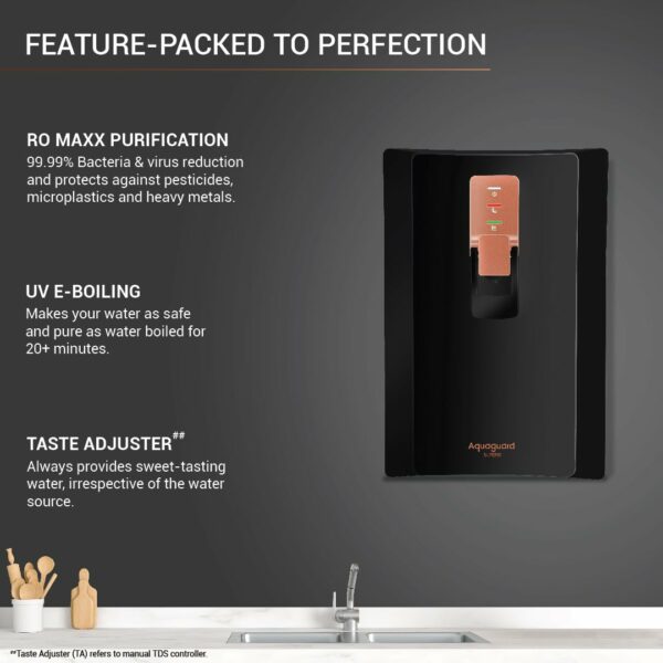 Aquaguard Superio 5 L RO + UV + MTDS + SS Water Purifier  (Black) - Image 4