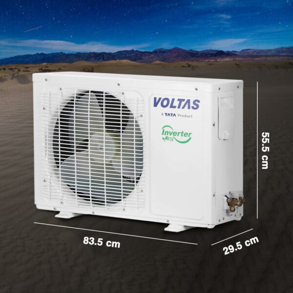 Voltas 1.5 Ton 5 Star, Inverter Split AC(Copper, 4-in-1 Adjustable Mode, Anti-dust Filter, 2023 Model,185V Vectra Elite, White - Image 7