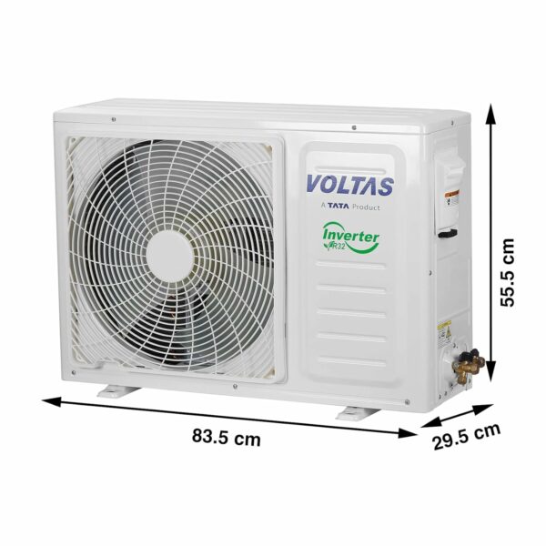 Voltas 1.5 Ton 5 Star Inverter Split AC(Copper, 5-in-1 Adjustable Mode, Anti-dust Filter, 2023 Model, 185V Vertis Emerald, White) - Image 7